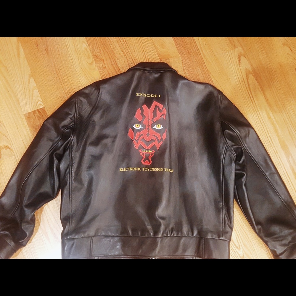 Vintage 1999 Star Wars Jeff Hamilton Leather Jacket - NWOT - Picture 4 of 10
